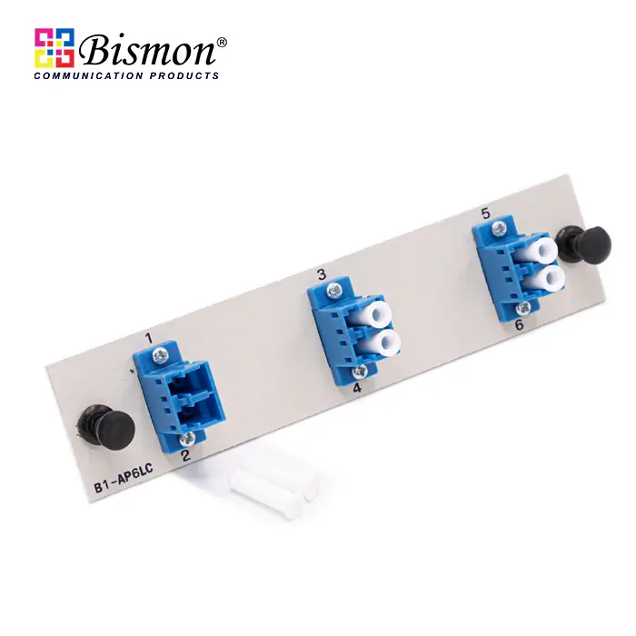 6 LC Snap-in adapter plate Single-mode duplex Full set